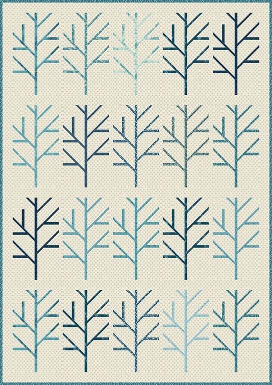 Blue Birch Pattern