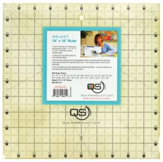 Quilter&#39;s Select Quilting Ruler - Select 10&quot; x 10&quot; Non-Slip Ruler