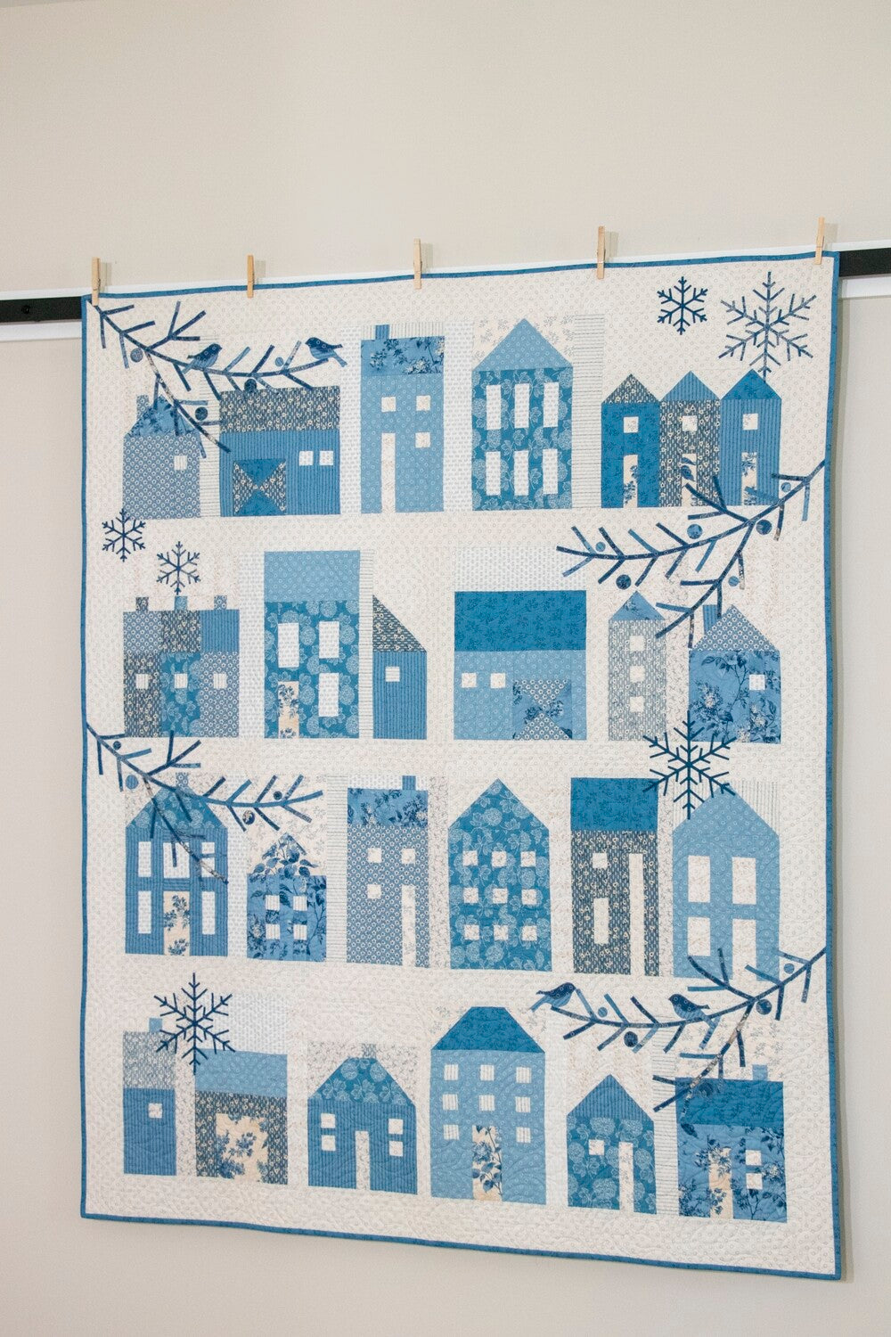 Winter Village Pieced Quilt Pattern