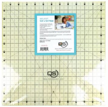 Quilter&#39;s Select Quilting Ruler - Select 12.5&quot; x 12.5&quot; Non-Slip Ruler