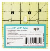 Quilter&#39;s Select Quilting Ruler - Select 2.5&quot; x 2.5&quot; Non-Slip Ruler