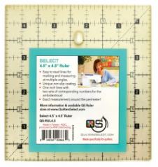 Quilter&#39;s Select Quilting Ruler - Select 4.5&quot; x 4.5&quot; Non-Slip Ruler