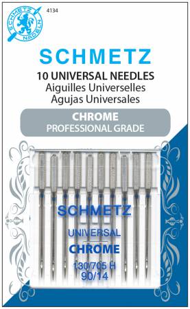 Chrome Universal Schmetz Needle 10 ct, Size 90/14 - 1 Package