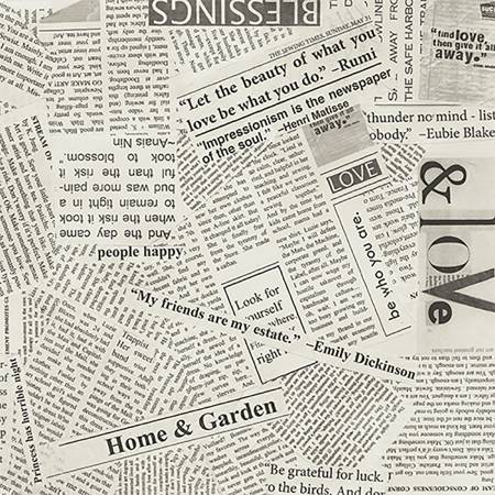 108&quot; Wideback Spackle News Paper Clipping- Windham Collection - PER QUARTER METRE