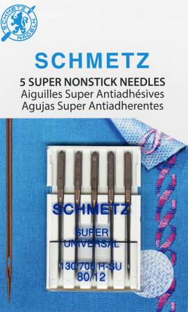 Super Nonstick Needle 5ct, Size 80/12 - 1 Package