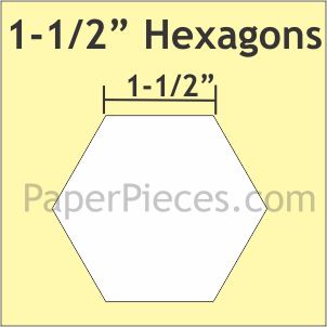 1-1/2&quot; Hexagon - Paper Pieces