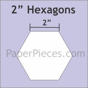 2&quot; Hexagon - Paper Pieces