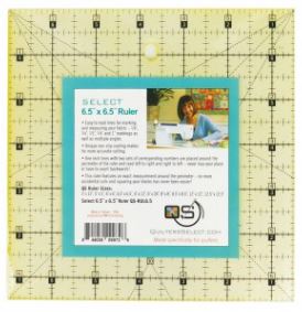 Quilter&#39;s Select Quilting Ruler - Select 6.5&quot; x 6.5&quot; Non-Slip Ruler