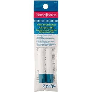 Fons &amp; Porter Water-Soluble Fabric Glue Stick Refill, 2 count