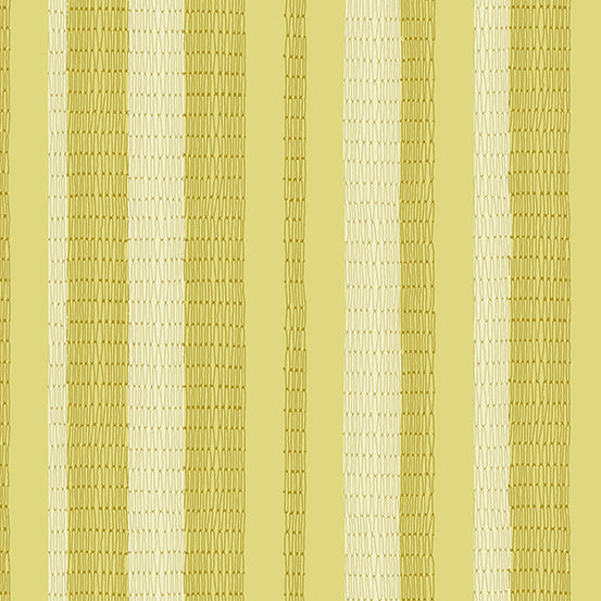 Solstice Weave Stripe Spanish Moss - PER QUARTER METRE