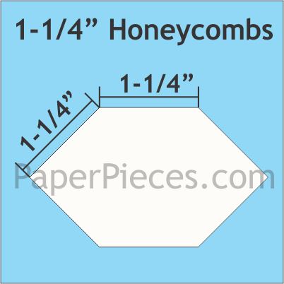 1-1/4&quot; Honeycombs - Paper Pieces