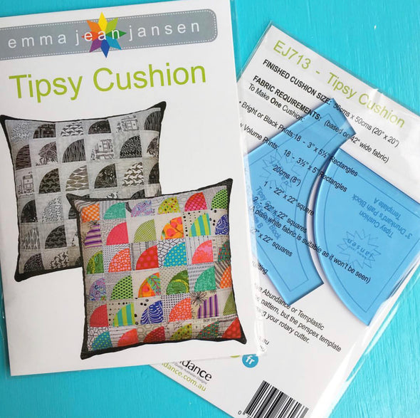 Tipsy Cushion Pattern &amp; Acrylic Template Set