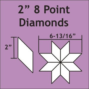 2&quot; 8 Point Diamonds - Paper Pieces