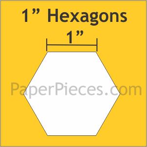 1&quot; Hexagon - Paper Pieces