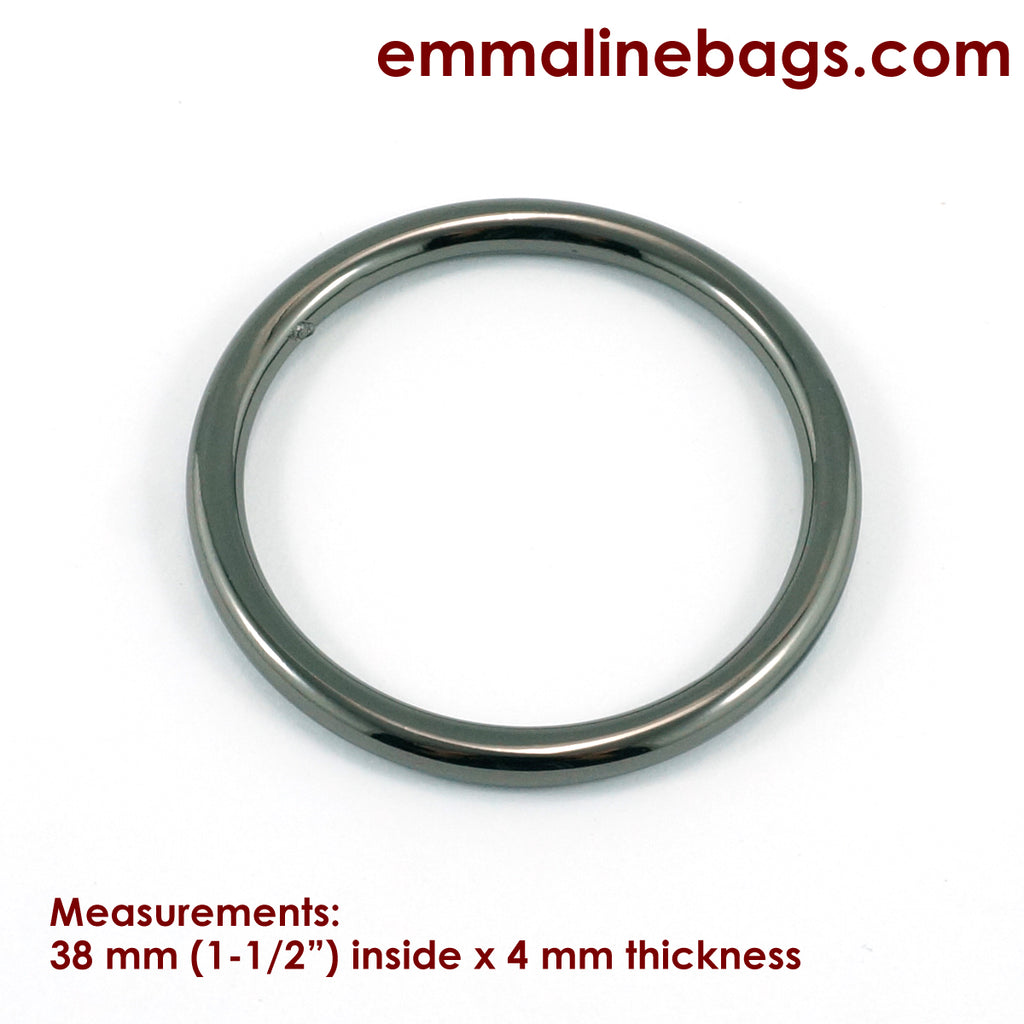O-Rings 1 1/2&quot; (38 mm) x 4mm Gun Metal (2 pack)