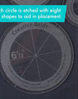 Creative Grids Quilt Ruler Circles (5 Discs with Grips) Quilt Ruler