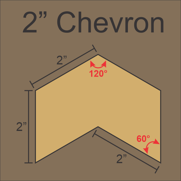 2&quot; Chevron - Paper Pieces