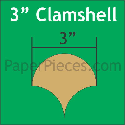 3&quot; Clamshell 30 Pieces - Paper Pieces