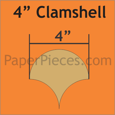 4&quot; Clamshell 14 Pieces - Paper Pieces