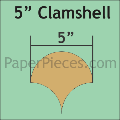 5&quot; Clamshell 8 Pieces - Paper Pieces