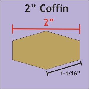 2&quot; Coffin - Paper Pieces