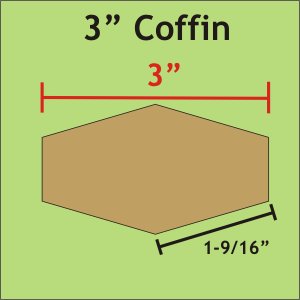 3&quot; Coffin - Paper Pieces