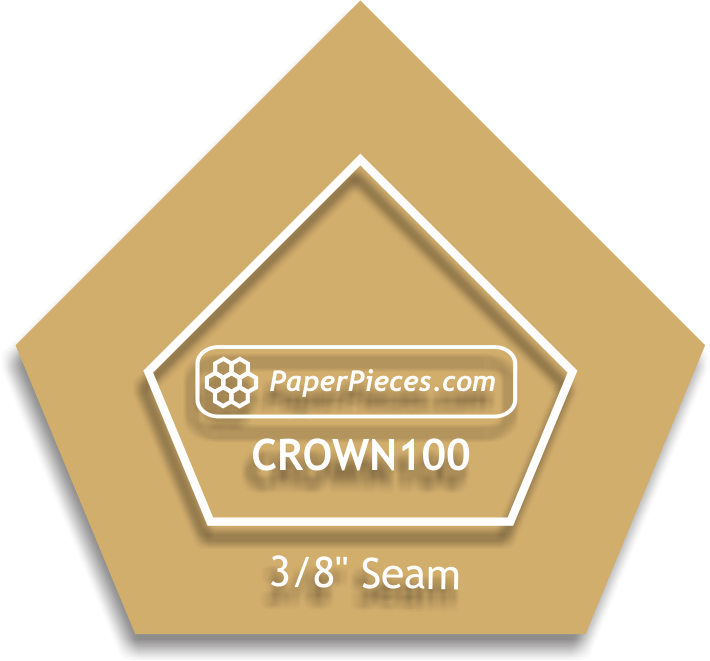 1&quot; Crown - 3/8&quot; Seam Acrylic Template