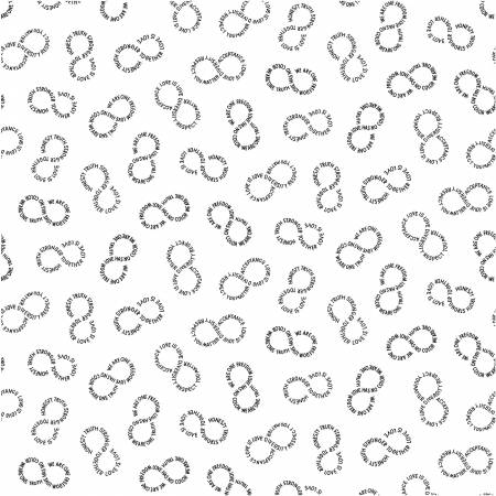 Graydations Symmetry White - PER QUARTER METRE