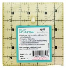 Quilter&#39;s Select Quilting Ruler - Select 3.5&quot; x 3.5&quot; Non-Slip Ruler