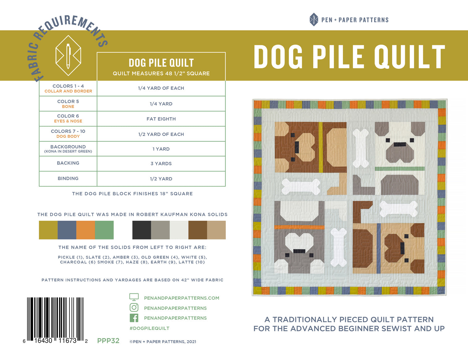 Dog Pile Printed Pattern