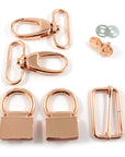 Hardware Kit - The Double Flip Shoulder Bag by Emmaline Bags - Rose Gold