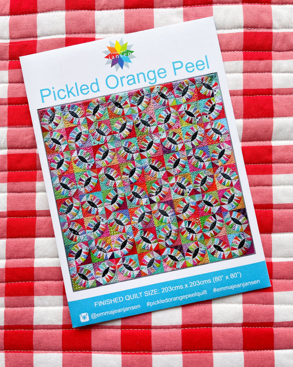 Pickled Orange Peel Quilt Pattern &amp; Acrylic Template Set