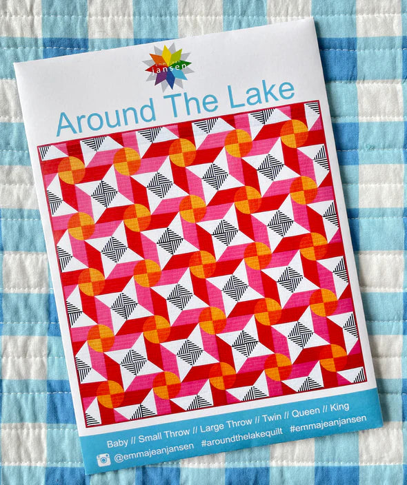 Around The Lake Quilt Pattern &amp; Acrylic Template Set