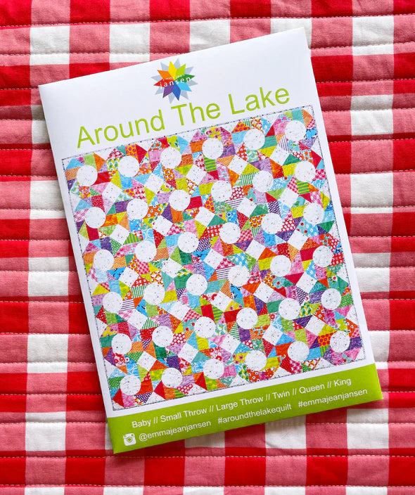 Around The Lake Quilt Pattern &amp; Acrylic Template Set
