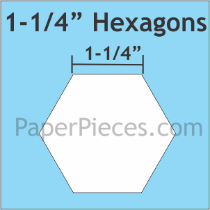1-1/4&quot; Hexagon - Paper Pieces