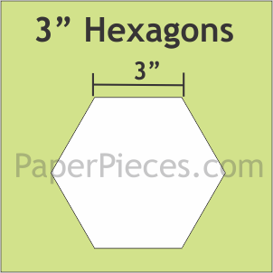 3&quot; Hexagon - Paper Pieces