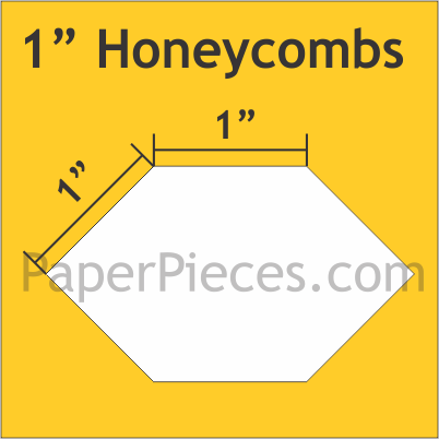 1&quot; Honeycombs - Paper Pieces