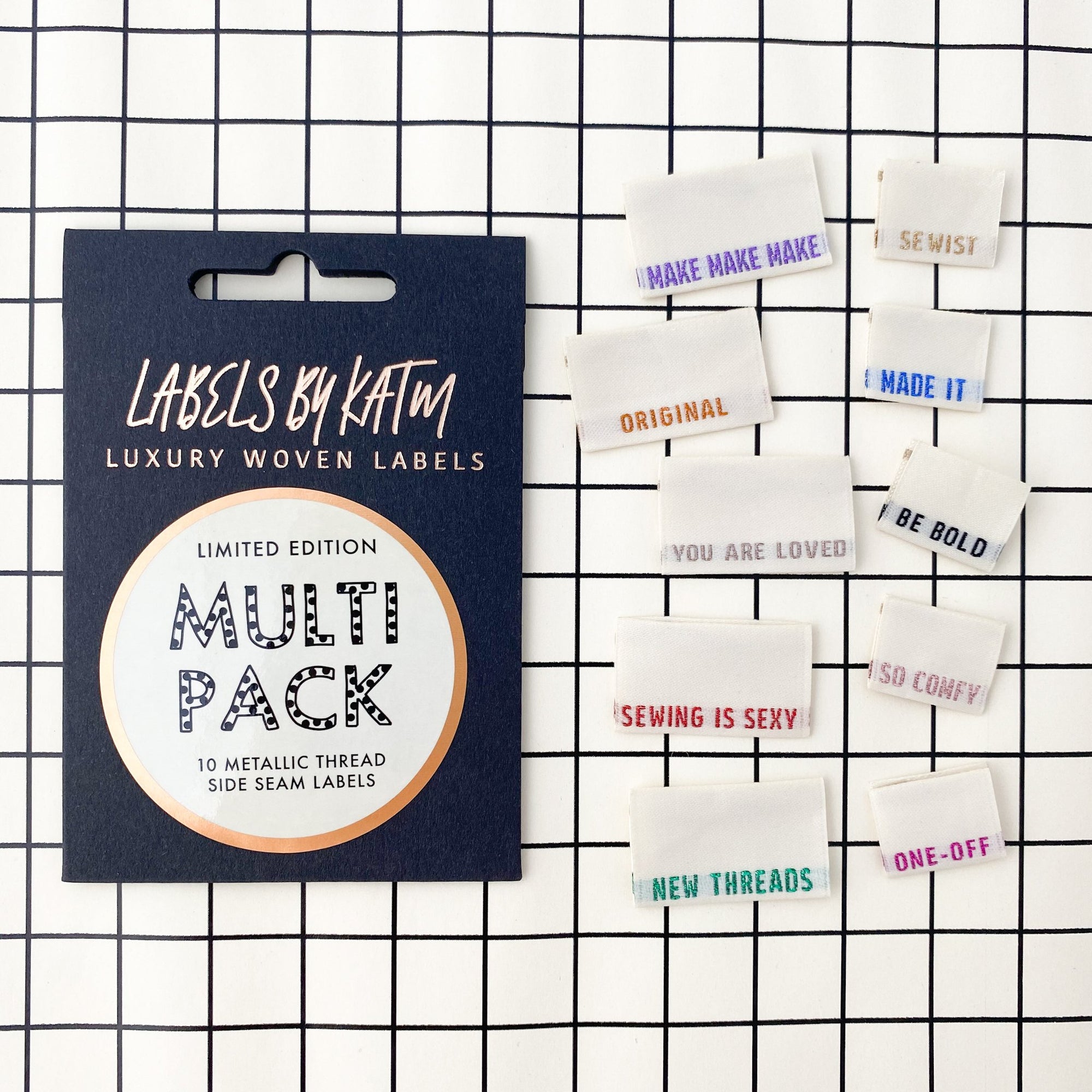 Metallic Side Seam Labels - LIMITED EDITION MULTI PACK
