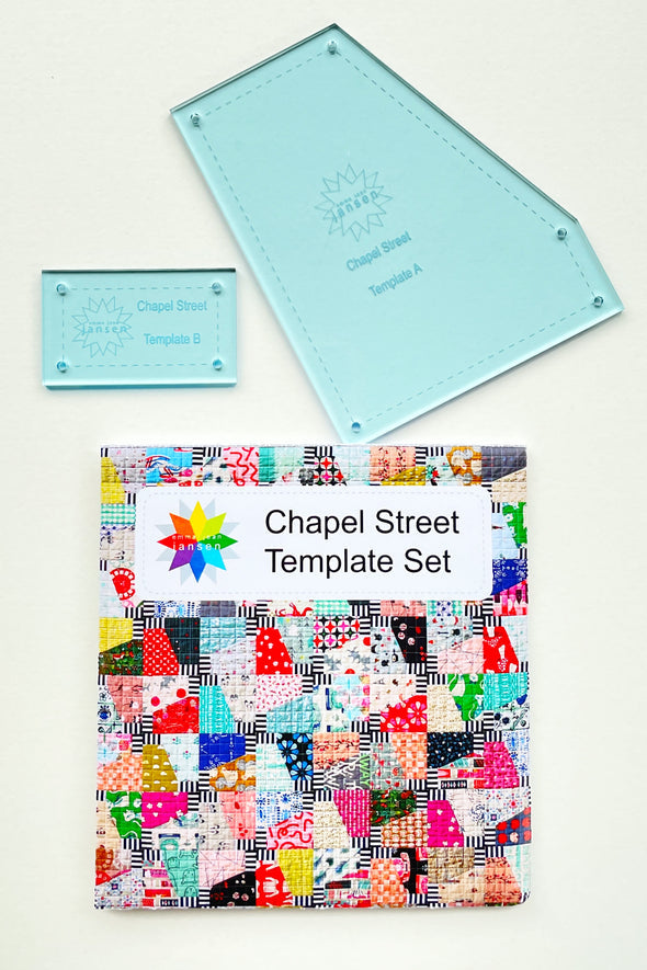 Chapel Street Quilt Pattern &amp; Acrylic Template Set