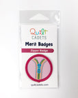 Quilt Cadets Merit Badge: Zipper Badge
