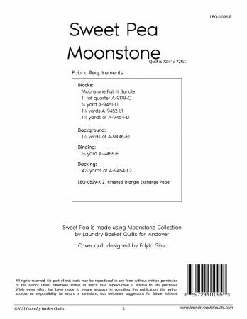 Sweet Pea Moonstone Pattern
