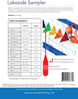 Lakeside Sampler Quilt Pattern - Paper Copy