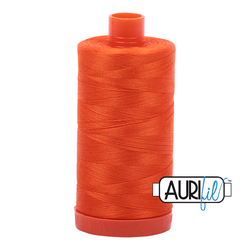 Aurifil 50 wt Cotton 1104 Neon Orange