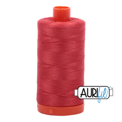Aurifil 50 wt Cotton 2255 Dark Red Orange
