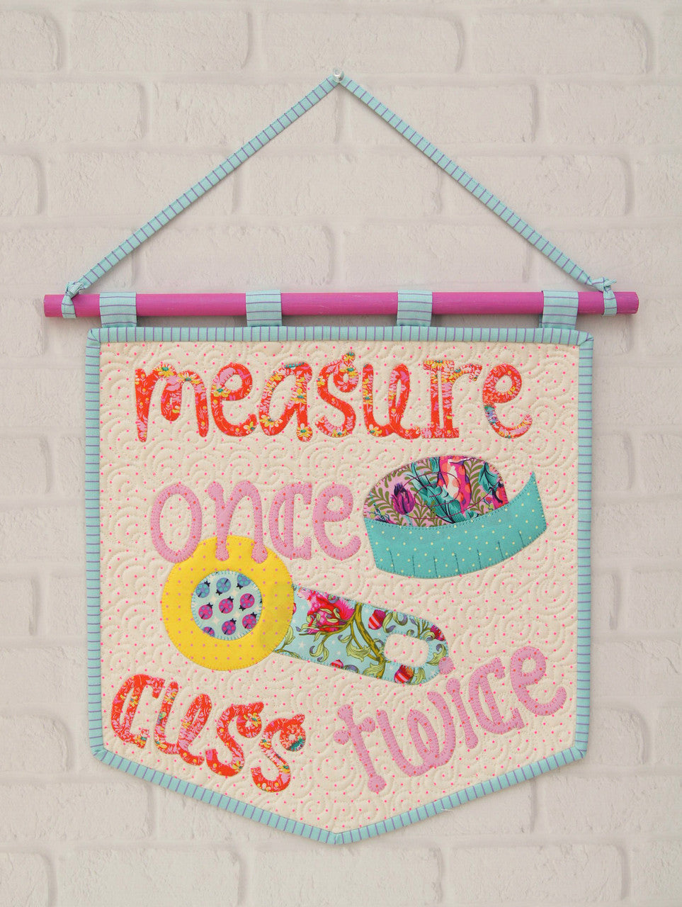 Measure Once Mini Quilt Pattern