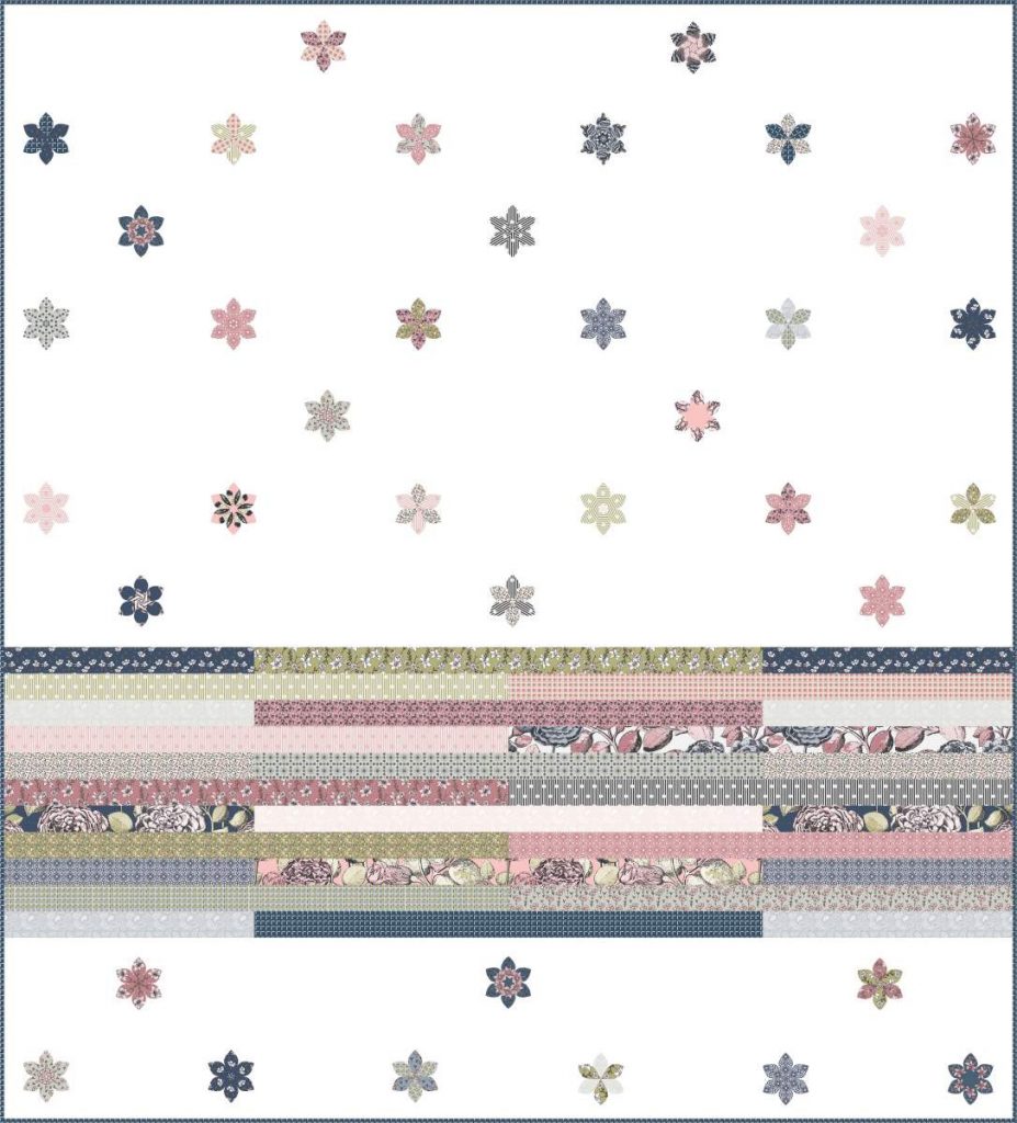 Sweet Serenity Quilt Pattern and English Paper Pieces