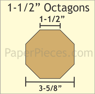 1-1/2&quot; Octagons - Paper Pieces