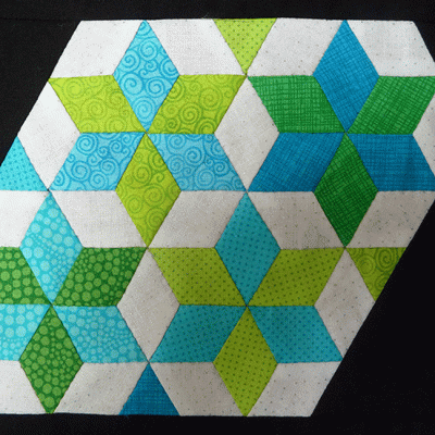 Six Point Diamonds Quilt Stamps
