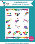 Geometric Rainbow Quilt Pattern - Kristy Lea