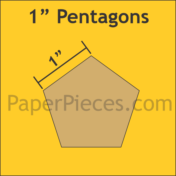 1&quot; Pentagon - Paper Pieces